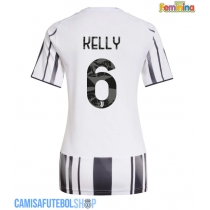Camisa de time de futebol Juventus Lloyd Kelly #6 Replicas 1º Equipamento Feminina 2025-26 Manga Curta